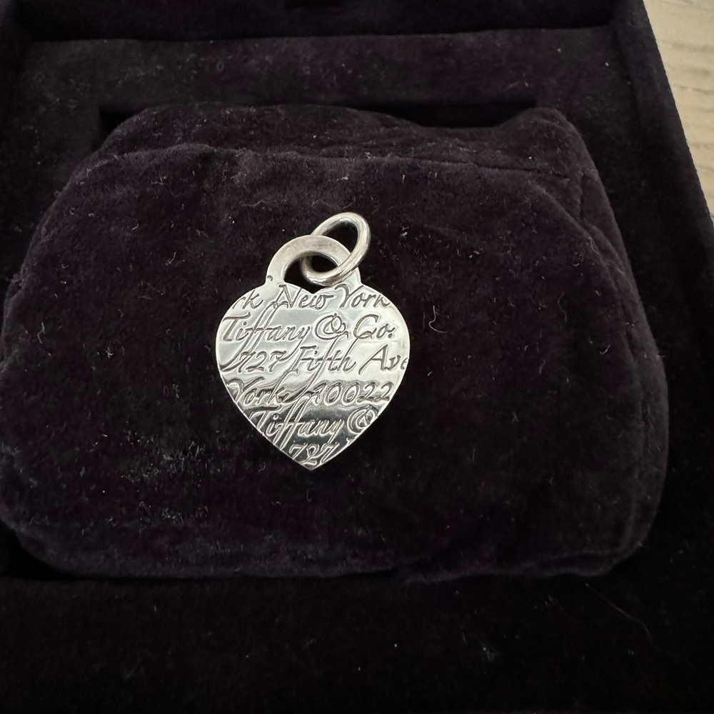 Tiffany and Co. 727 Fifth Ave Heart Pendant